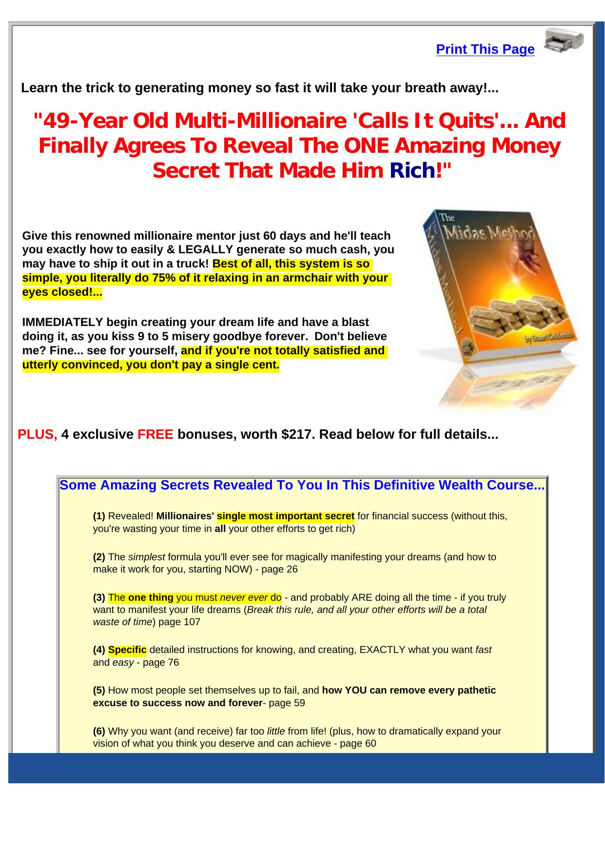 The Midas Method. by Best of Kuszter's Collection