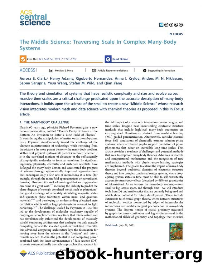 The Middle Science: Traversing Scale In Complex Many-Body Systems by unknow