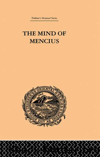 The Mind of Mencius by E. Faber
