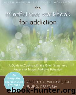 The Mindfulness Workbook for Addiction: A Guide to Coping With the Grief, Stress and Anger That Trigger Addictive Behaviors by Rebecca E. Williams & Julie S. Kraft Ma