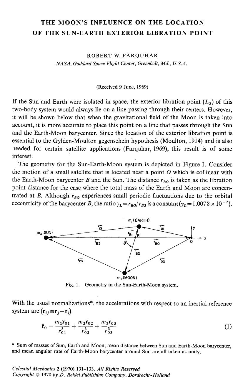 The Moon's influence on the location of the Sun-Earth exterior libration point by Unknown
