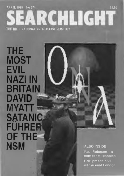 The Most Evil Nazi In Britain by David Myatt Satanic Fuhrer Of The NSM