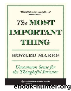 The Most Important Thing by Howard Marks