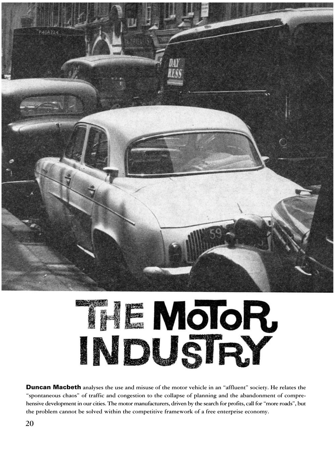 The Motor Industry by Duncan Macbeth