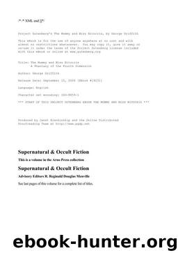 The Mummy and Miss Nitocris by George Griffith