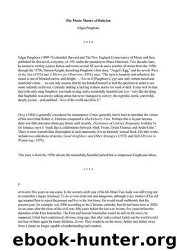 The Music Master of Babylon by Edgar Pangborn