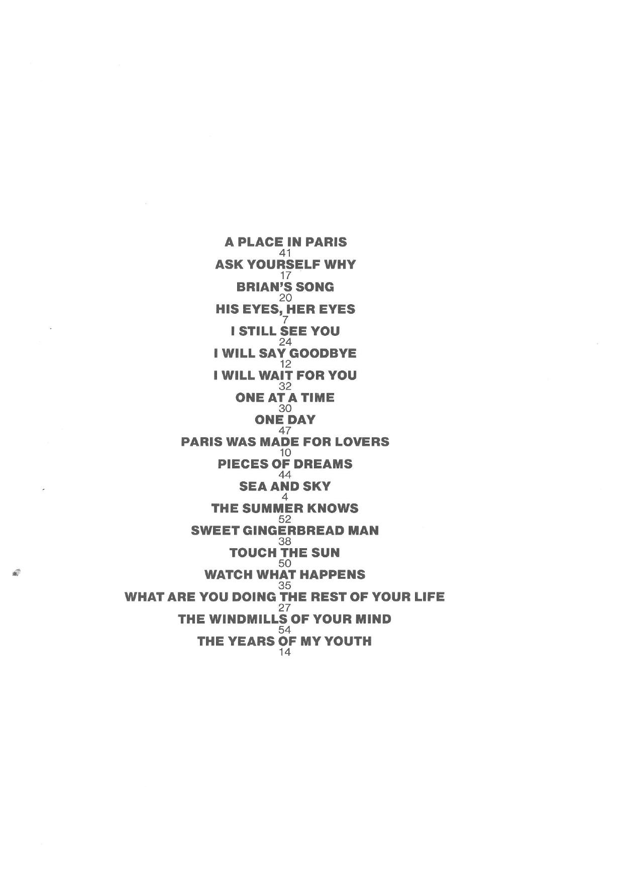 The Music Of Piano collection by Michel Legrand