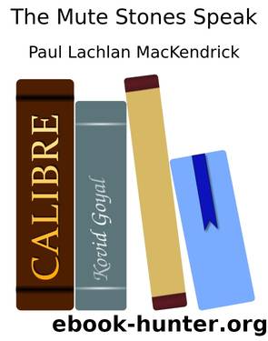 The Mute Stones Speak by Paul Lachlan MacKendrick