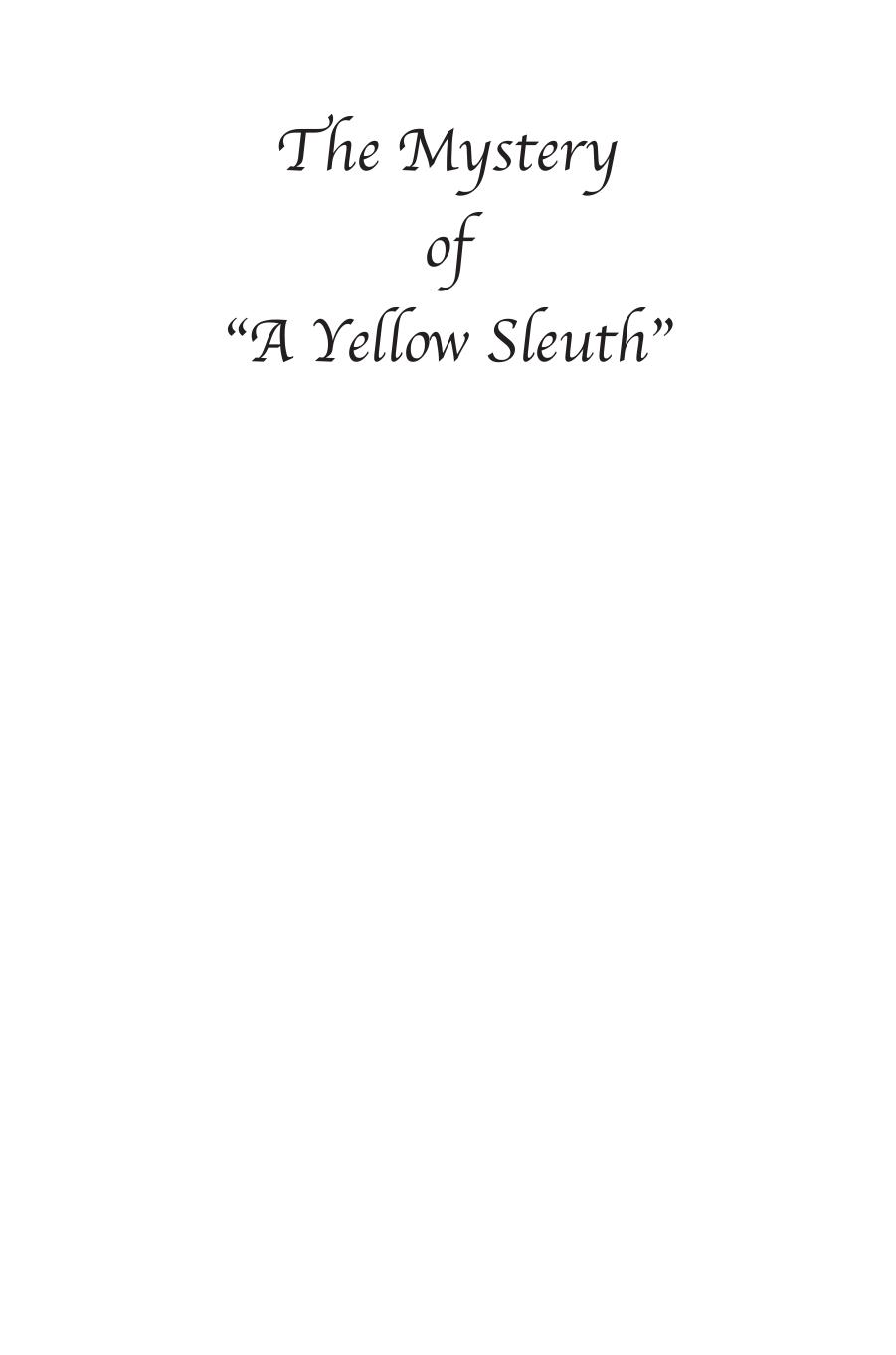 The Mystery of a Yellow Sleuth: Detective Sergeant nor Nalla, Federated Malay States Police by Ronald Allan