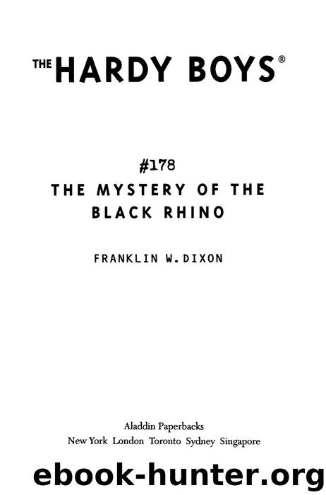 The Mystery of the Black Rhino by Franklin W. Dixon