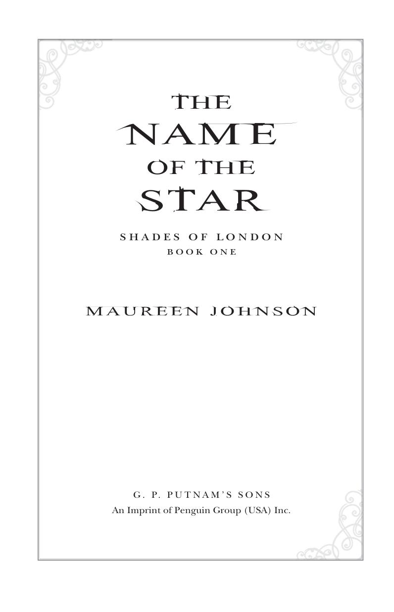 The Name of the Star by Maureen Johnson