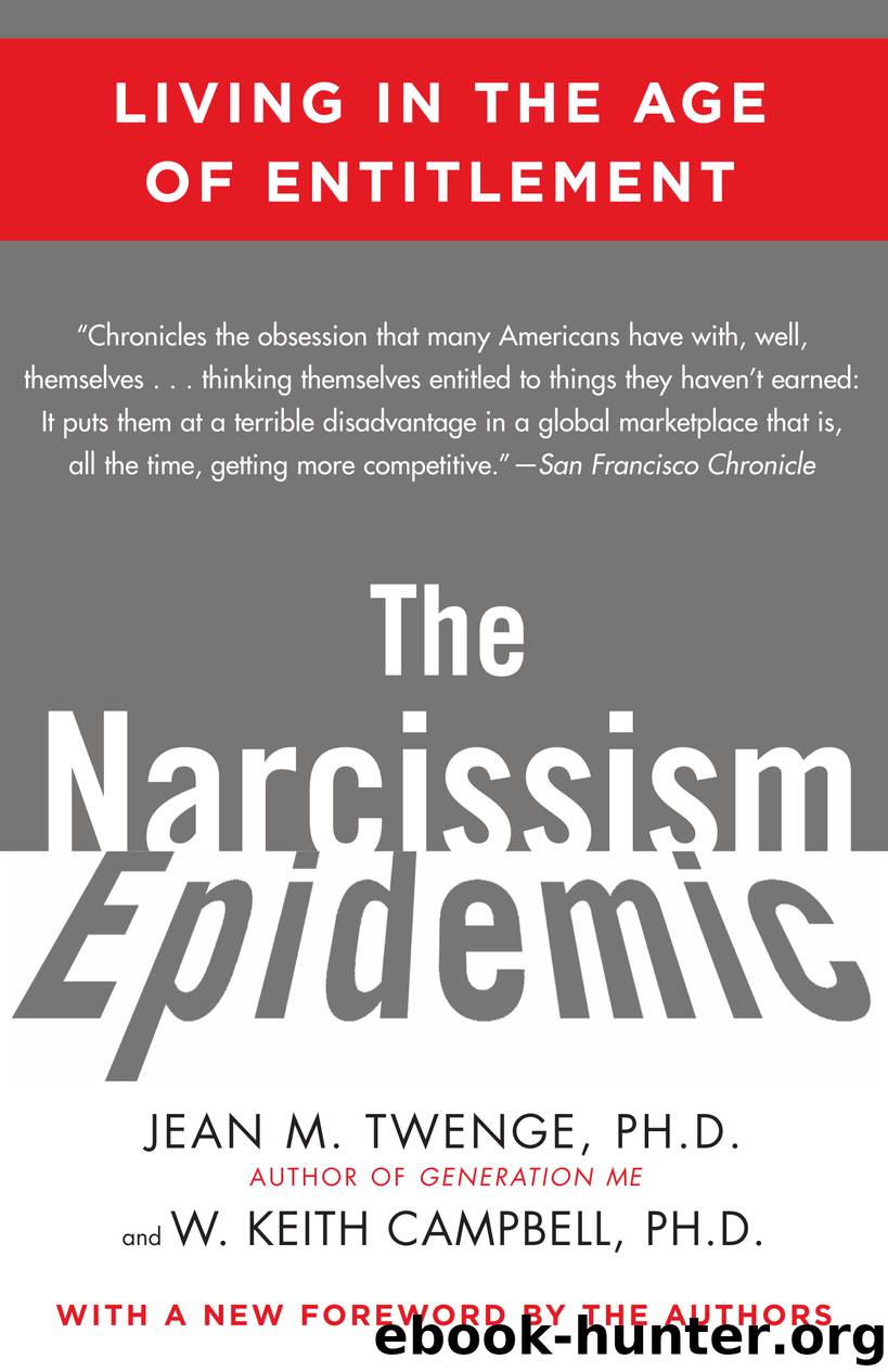 The Narcissism Epidemic: Living in the Age of Entitlement by Jean M. Twenge & W. Keith Campbell