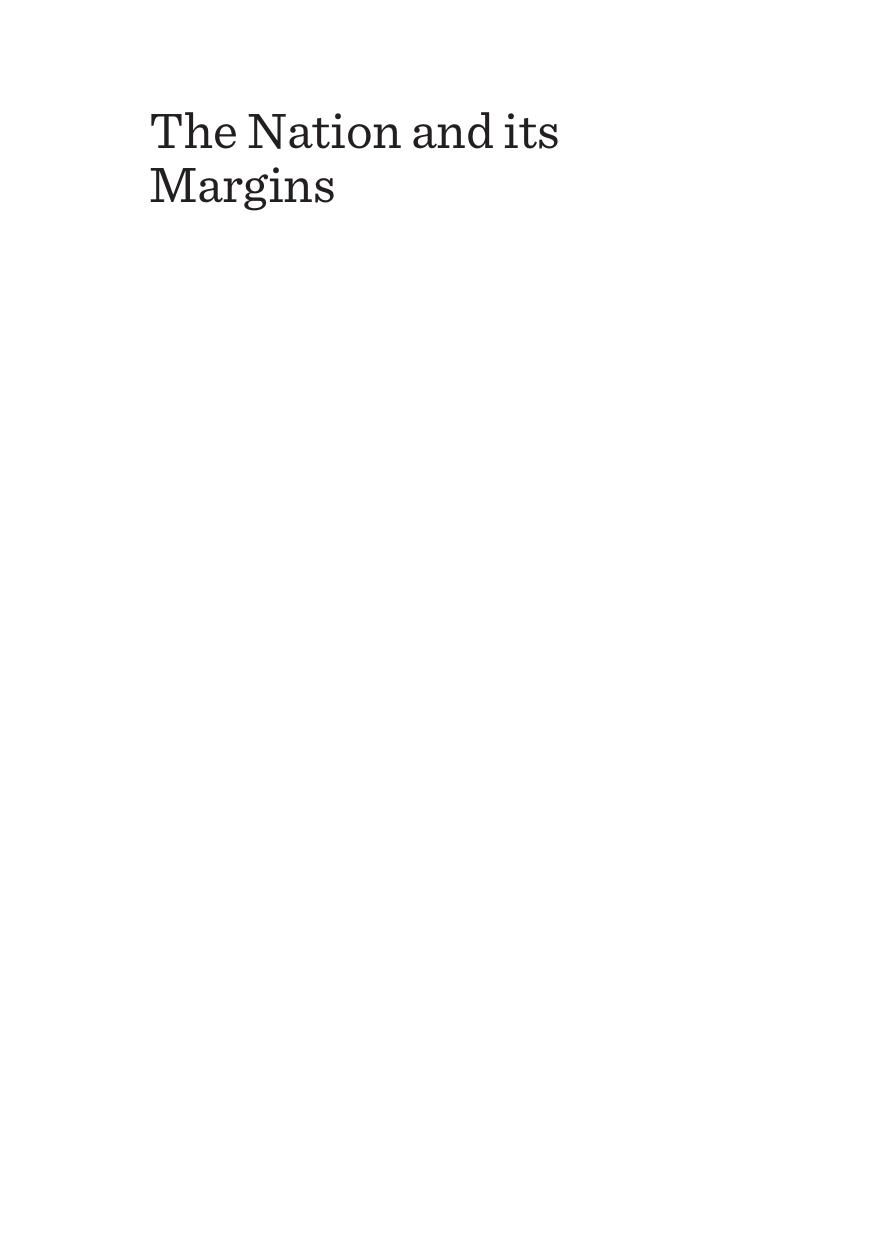 The Nation and Its Margins : Rethinking Community by Aditi Chandra; Vinita Chandra