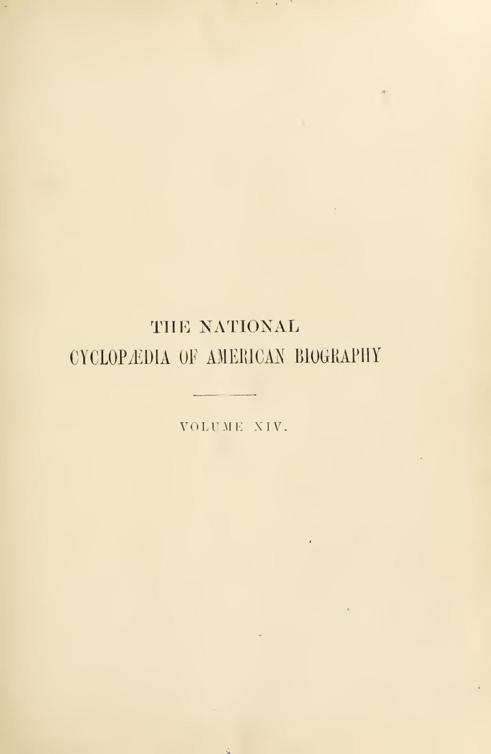 The National Cyclopaedia of Biography being the History of the United States by coll