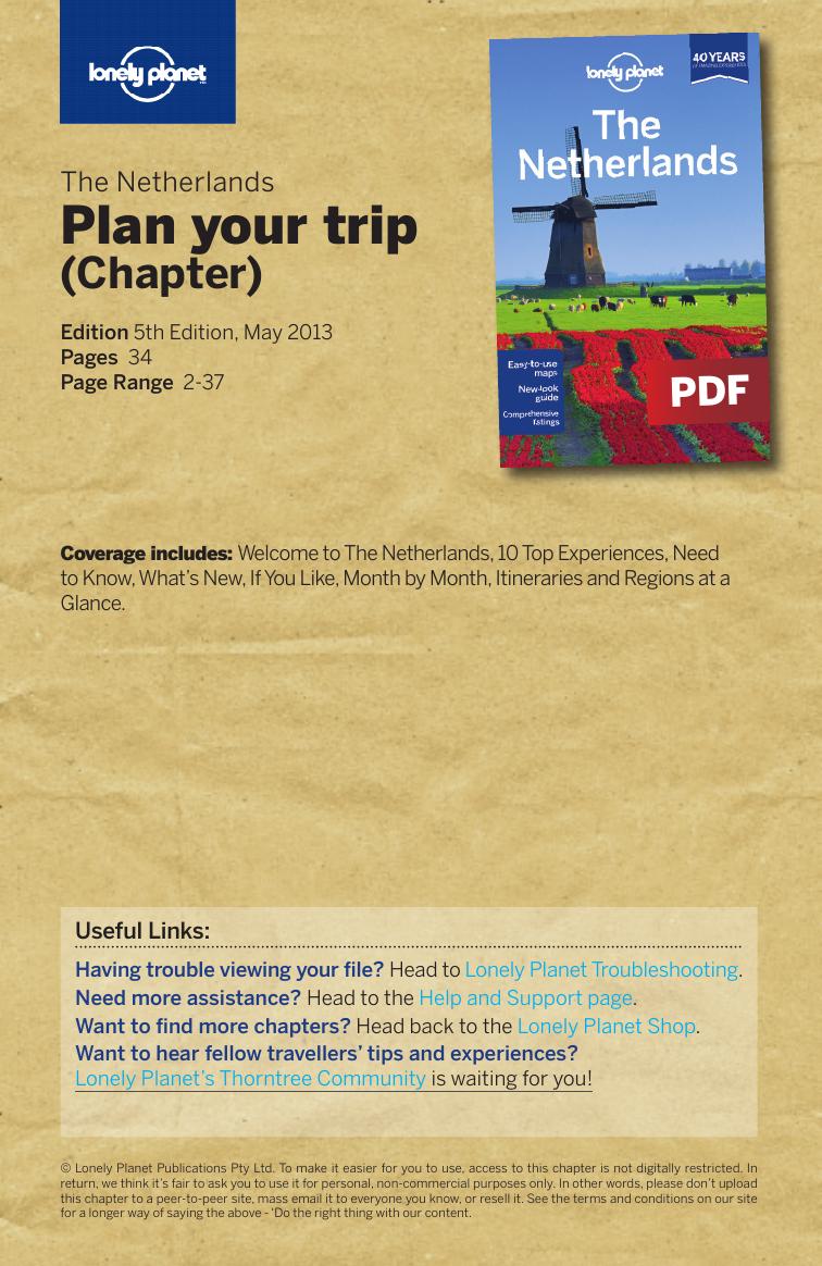 The Netherlands - Plan your trip (Chapter) by Lonely Planet
