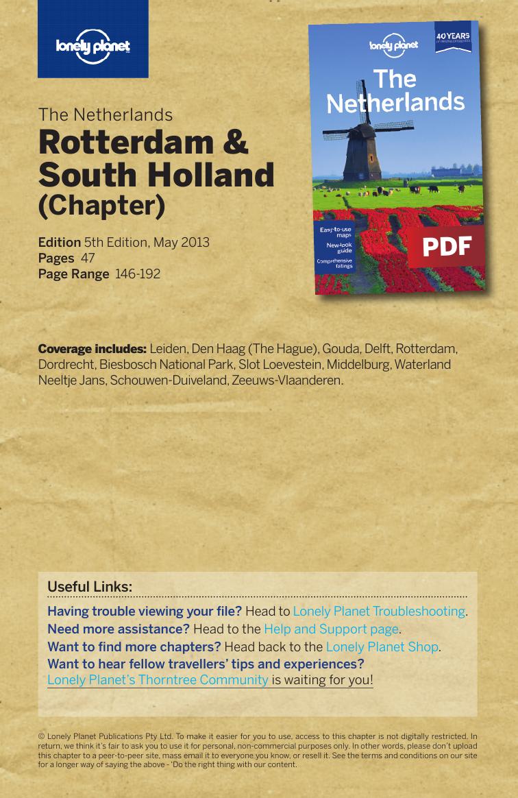 The Netherlands - Rotterdam & South Holland by Lonely Planet