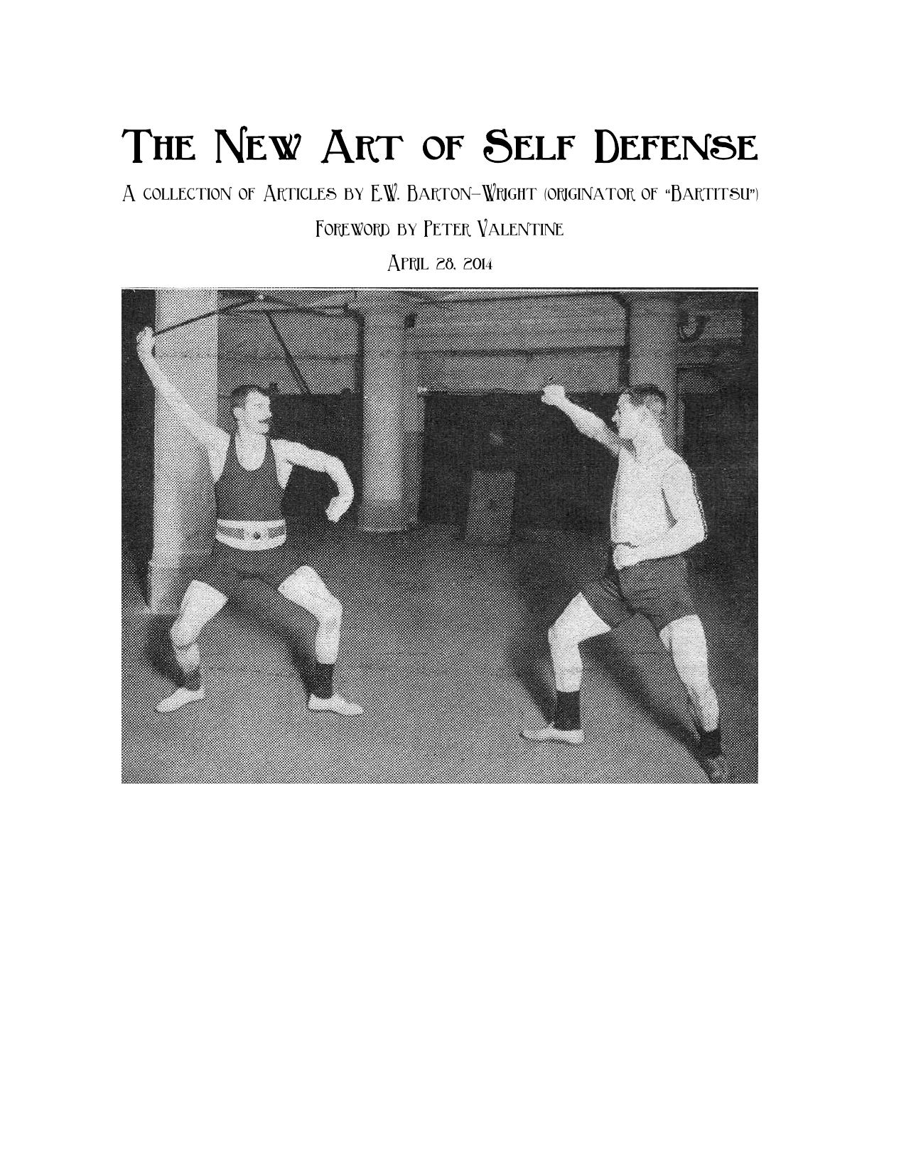 The New Art of Self Defense by Barton E.W