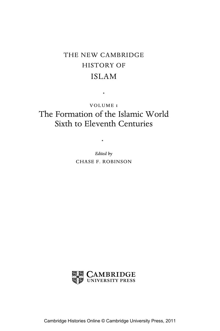 The New Cambridge History of Is by Chase F. Robinson