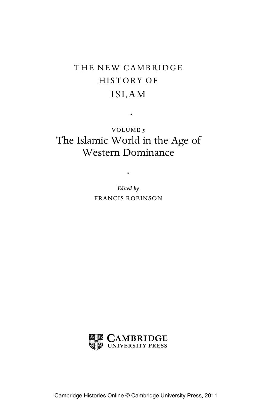 The New Cambridge History of Is by Francis Robinson