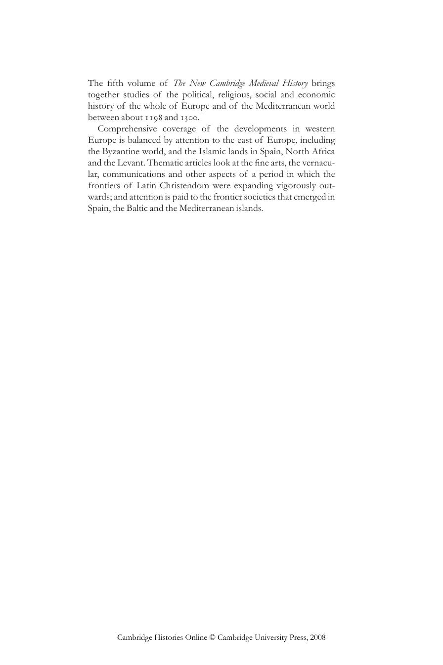 The New Cambridge Medieval History by Unknow