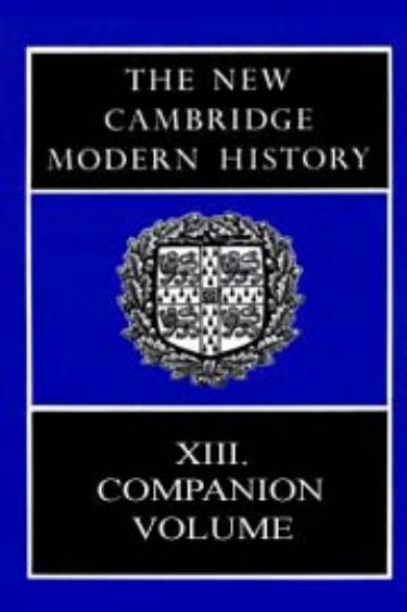 The New Cambridge Modern History, Volume 13 Companion Volume by Peter Burke