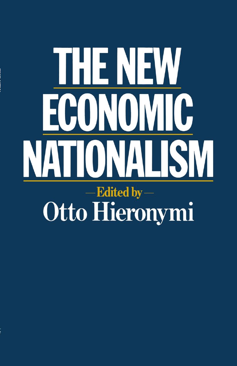 The New Economic Nationalism by Otto Hieronymi (eds.)