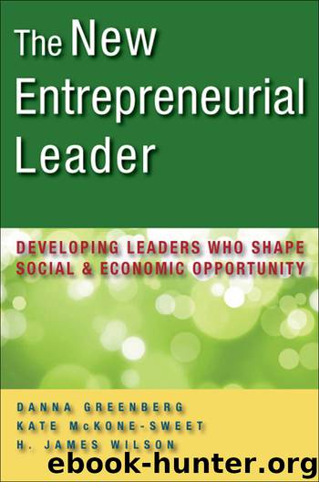 The New Entrepreneurial Leader: Developing Leaders Who Shape Social and Economic Opportunity by Danna Greenberg & Kate McKone-Sweet & H. James Wilson