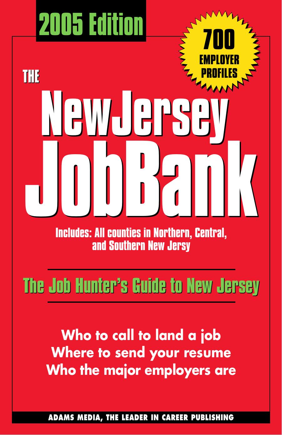 The New Jersey Job Bank (New Jersey Jobbank) by Adams