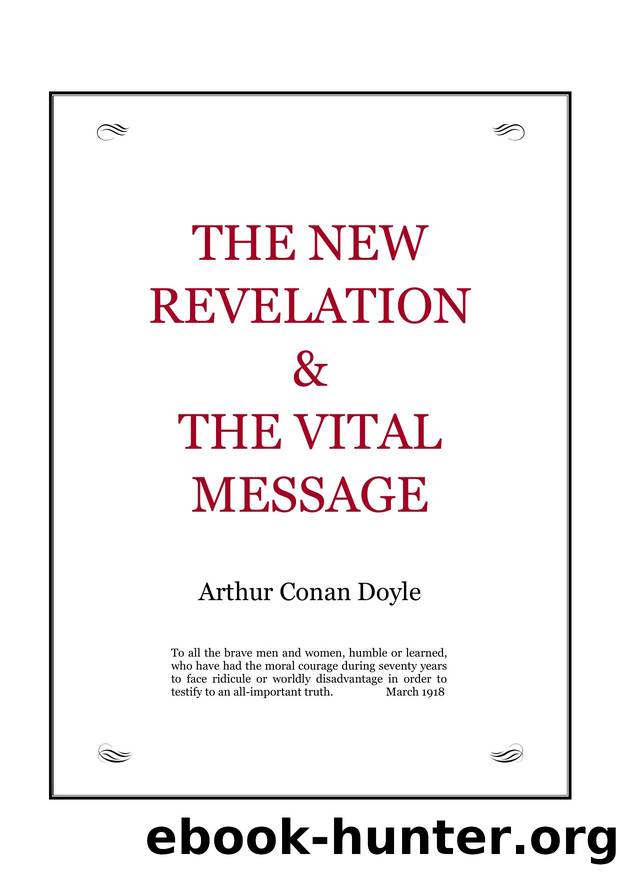 The New Revalation and The Vital Message by Arthur Conan Doyle