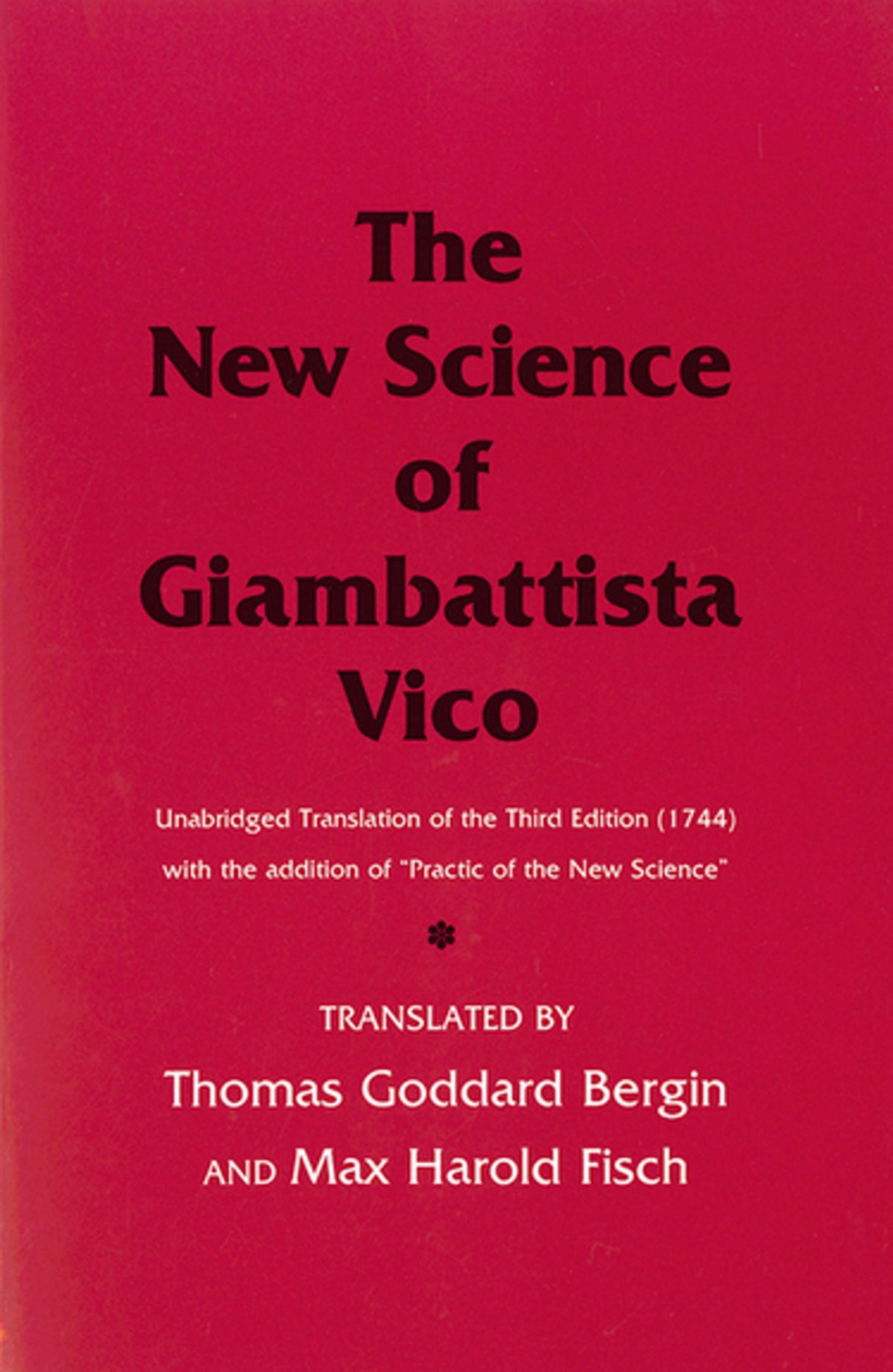 The New Science by Giambattista Vico