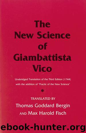 The New Science of Giambattista Vico by New Science The