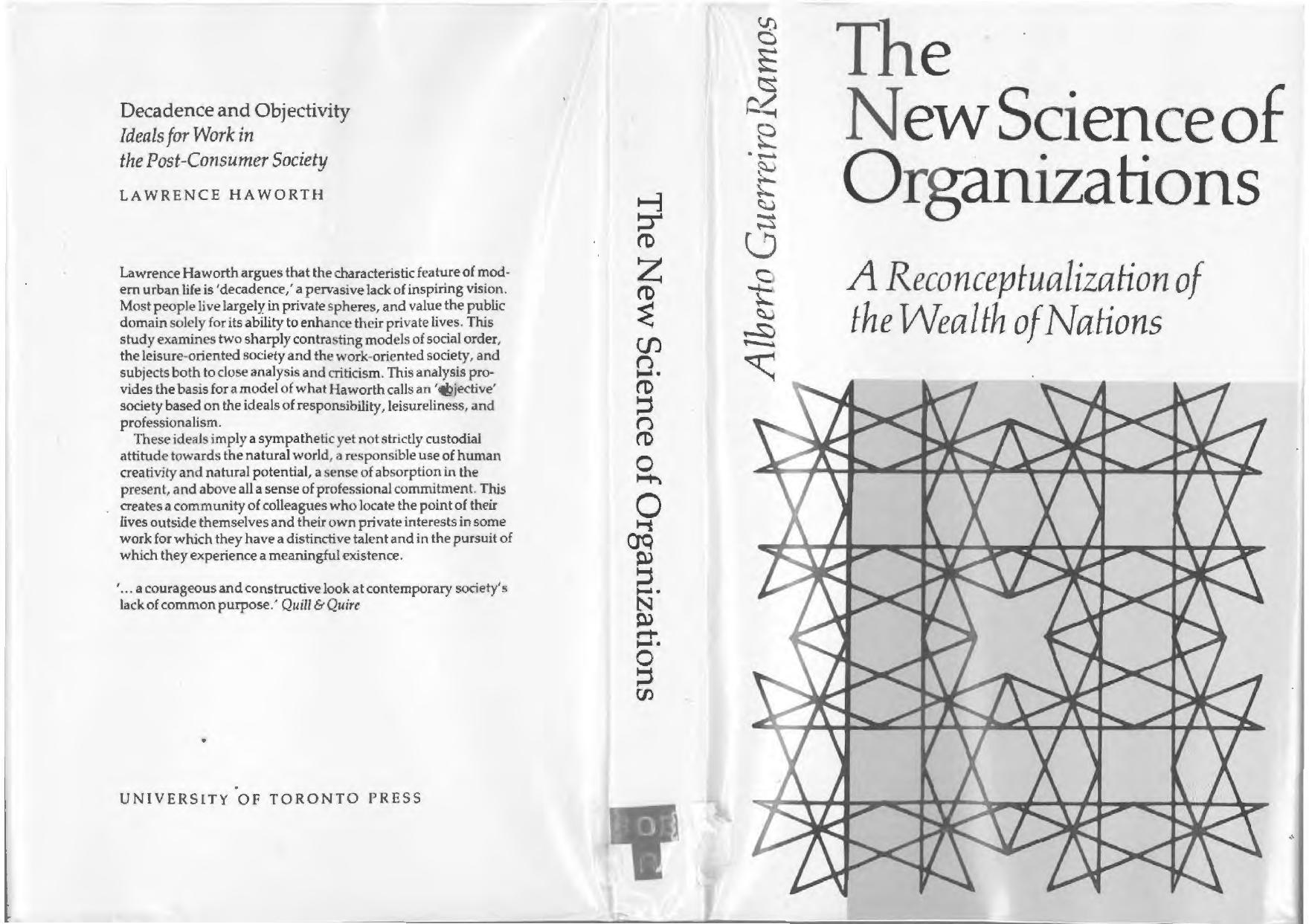 The New Science of Organizations- A reconceptualization of the wealth of nations by Guerreiro Ramos