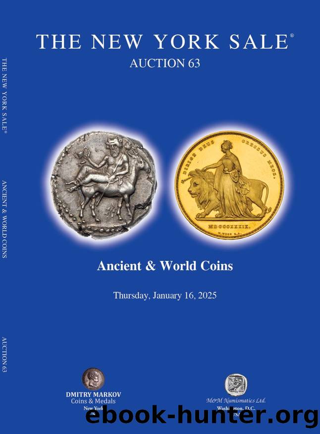 The New York Sale 2025.01.16 Auction 63 Ancient Coins Catalog, Part I by Unknown