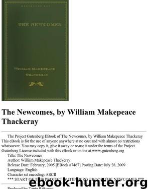 The Newcomes by William Makepeace Thackeray