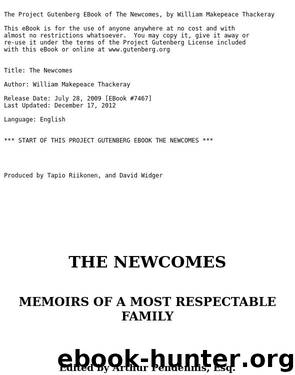 The Newcomes: Memoirs of a Most Respectable Family by William Makepeace Thackeray