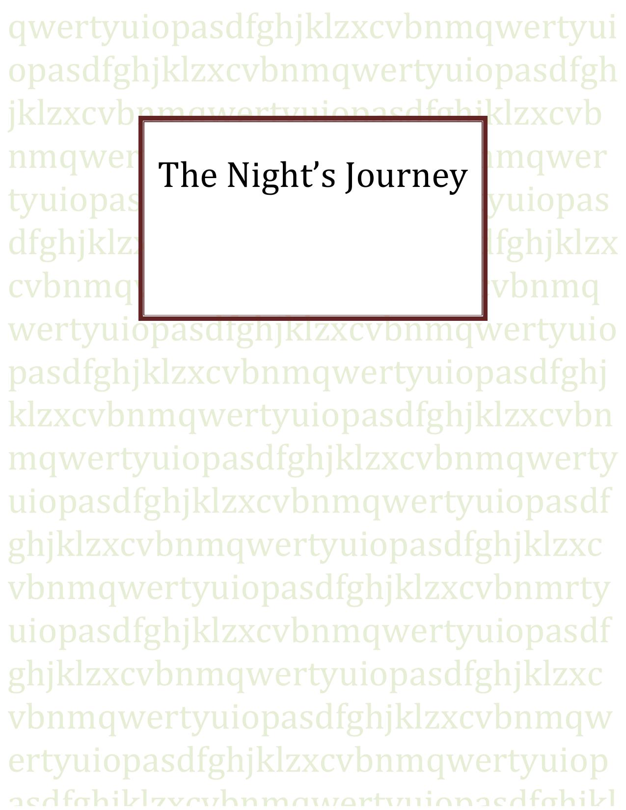 The Nightâs Journey by The Night's Journey (v5.0) (pdf)