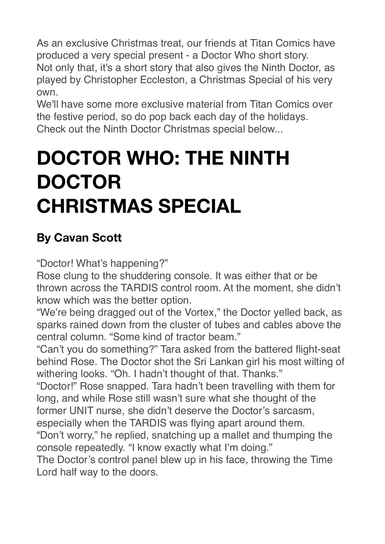 The Ninth Doctor Christmas Special by Unknown