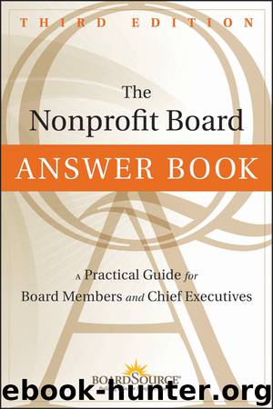 The Nonprofit Board Answer Book by Boardsource