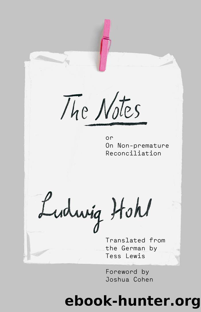 The Notes by Ludwig Hohl
