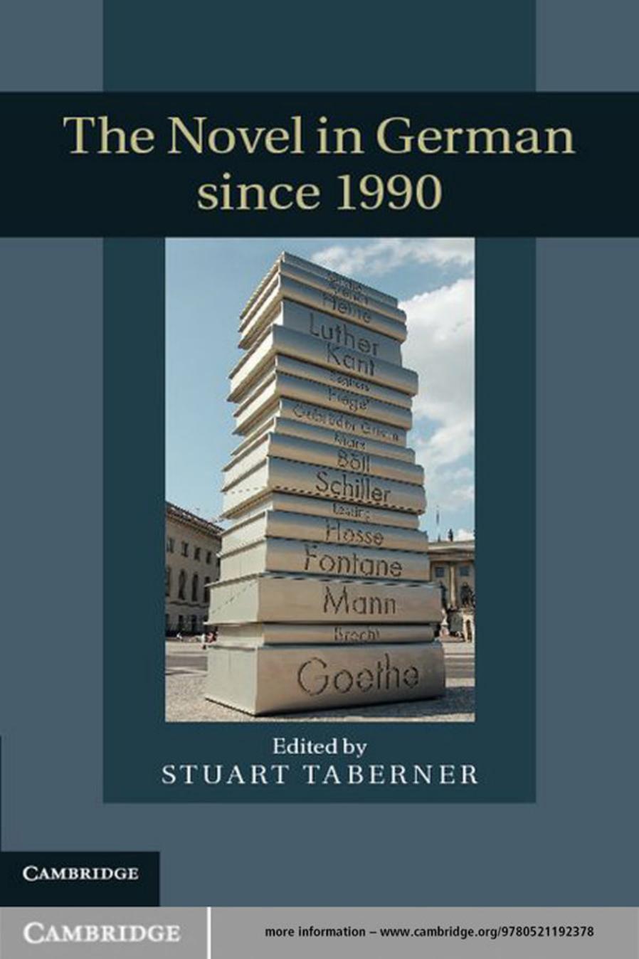 The Novel in German since 1990 by Stuart Taberner (editor)