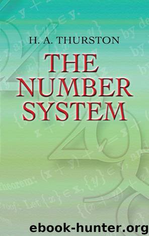 The Number System (Dover Books on Mathematics) by H. A. Thurston