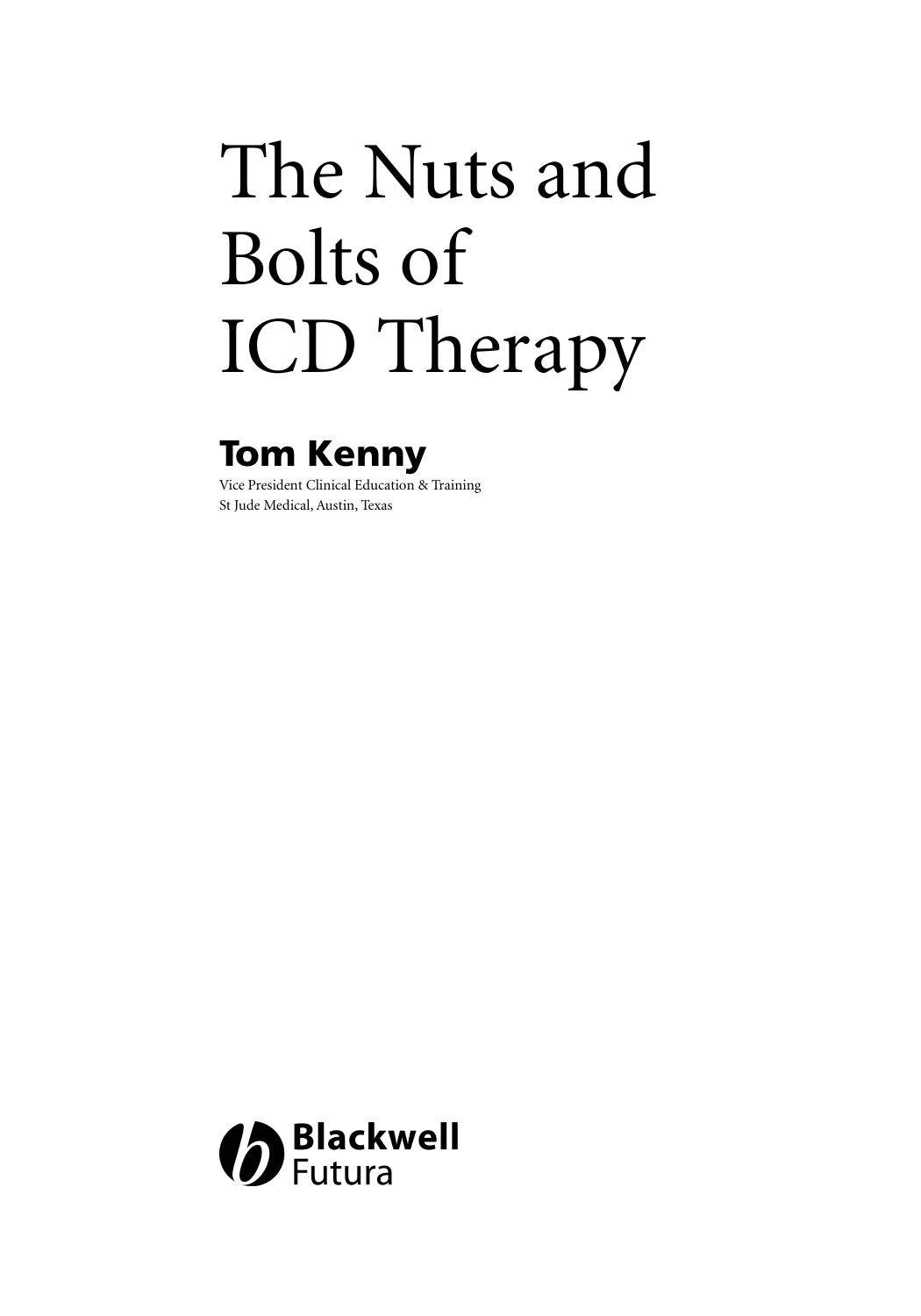 The Nuts and Bolts of ICD Therapy 1E (2005) [PDF] [UnitedVRG] by Unknown
