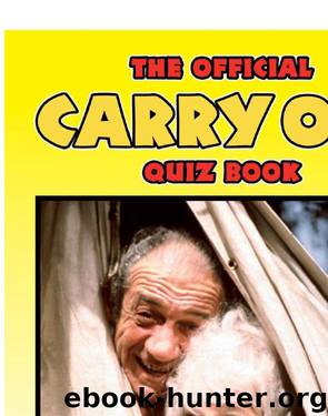 The Official Carry On Quiz Book by Chris Cowlin