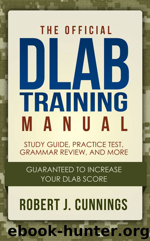 The Official DLAB Training Manual by Robert J. Cunnings