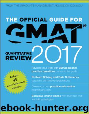 The Official Guide for GMAT Quantitative Review 2017 with Online Question Bank and Exclusive Video by GMAC (Graduate Management Admission Council)