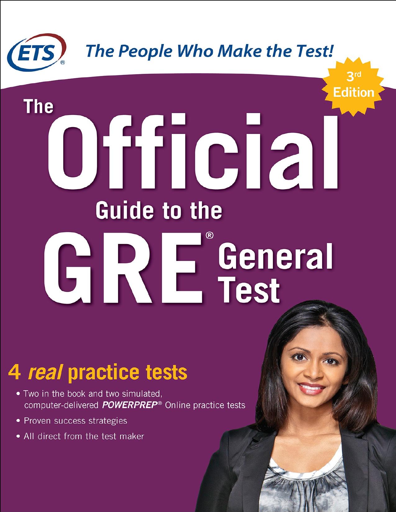 The Official Guide to the GRE General Test by Educational Testing Service