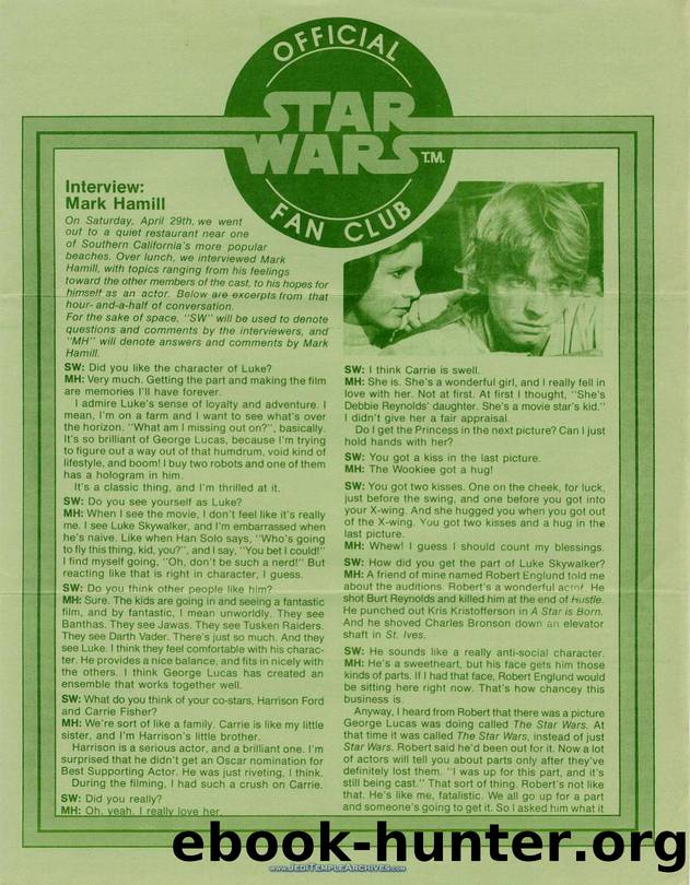 The Official Star Wars Fan Club Newsletter #3 by www.jeditemplearchives.com