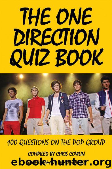 The One Direction Quiz Book by Chris Cowlin