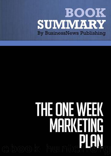The One Week Marketing Plan by BusinessNews Publishing