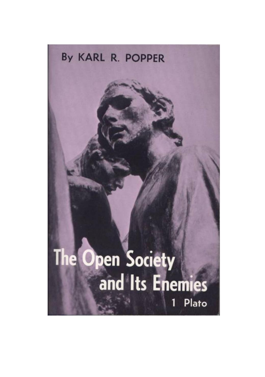 The Open Society and Its Enemies, Vol. 1: The Spell of Plato by Sir Karl Raimund Popper